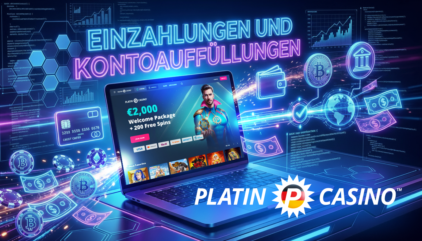 Im Platin Casino können Spieler schnell und sicher auf ihr Konto einzahlen
