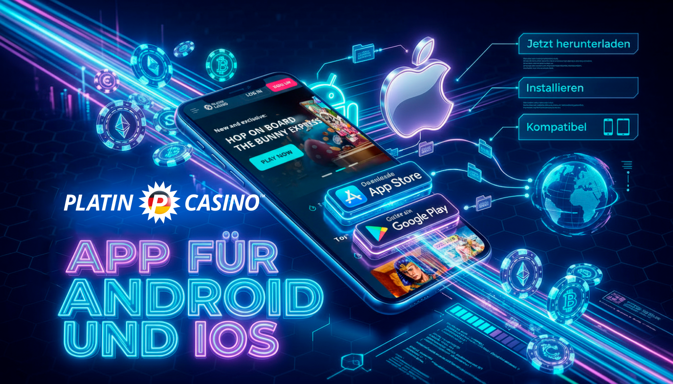 Das Platin Casinos Casino bietet einen App-Download für Android und iOS an
