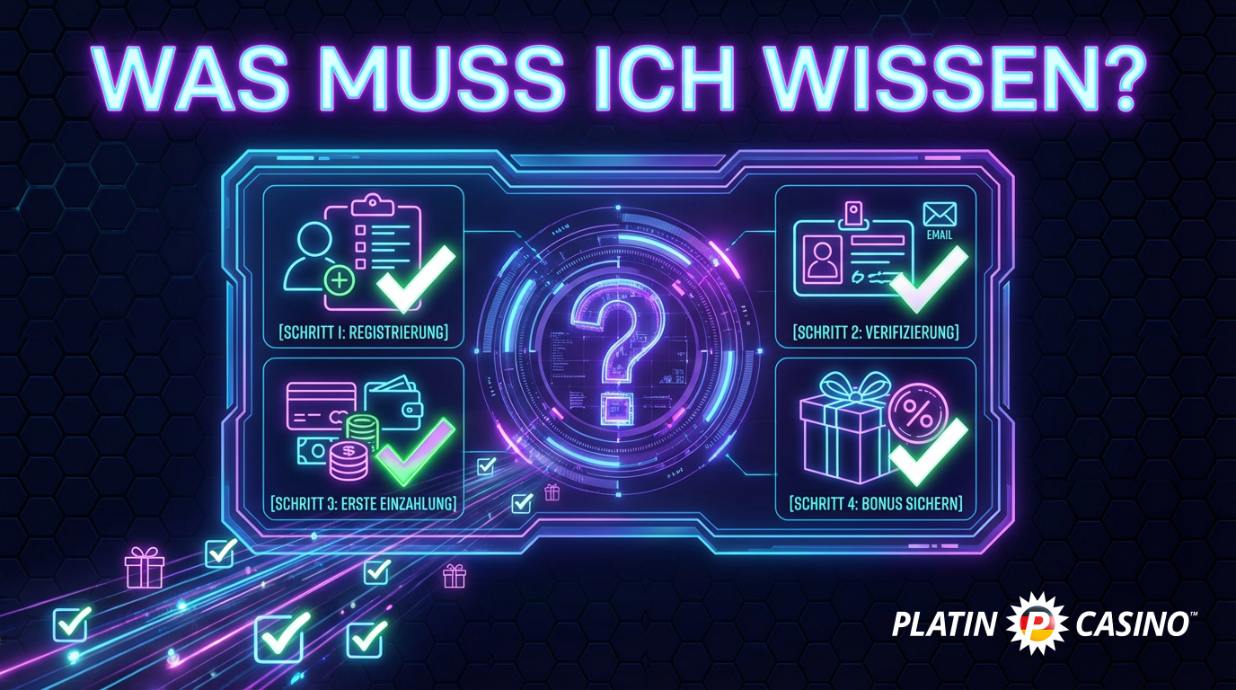 Was Sie brauchen, um sich im Platin Casino anzumelden