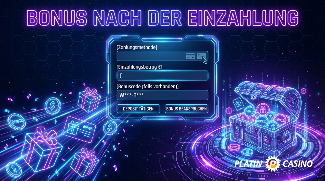 Im Platin Casino können Sie nach der Einzahlung eine Belohnung erhalten